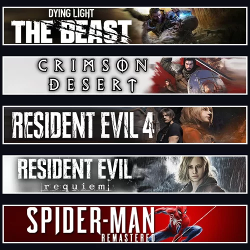  Beast +Crimson +Evil 4 +Evil 9 +Spider 1